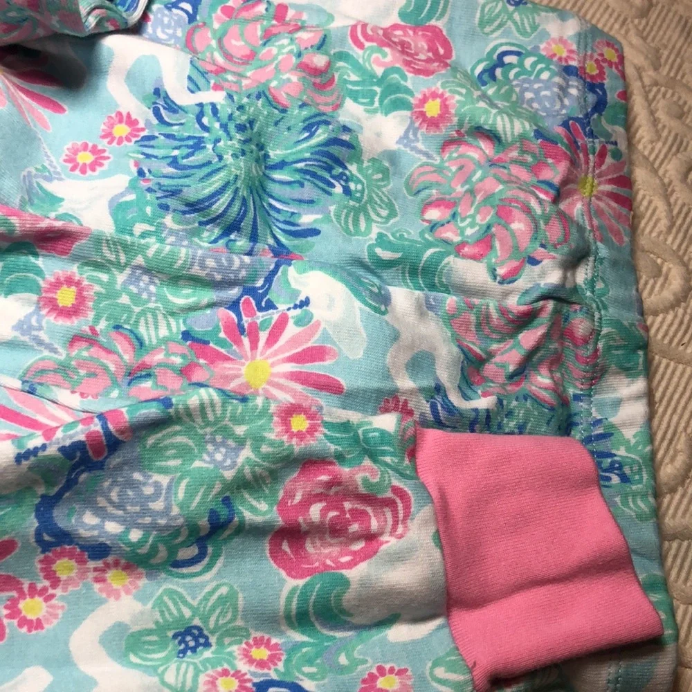 Girls spring Pottery barn Lilly Pulitzer Kids Pajamas - Pink and Blue